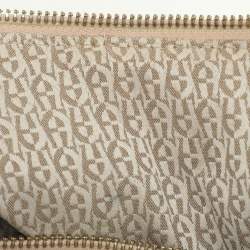 Pre Owned Aigner Beige Leather Hobo