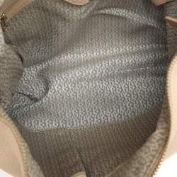 Pre Owned Aigner Beige Leather Hobo