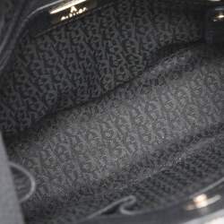 Pre Owned Aigner Black Leather Cavallina Tote