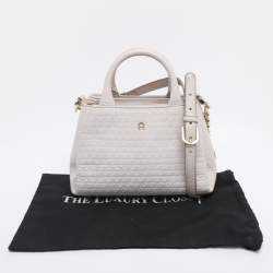 Pre Owned Aigner Off-White Leather Olivia Tote