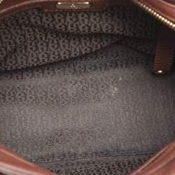 Pre Owned Aigner Brown Leather Satchel