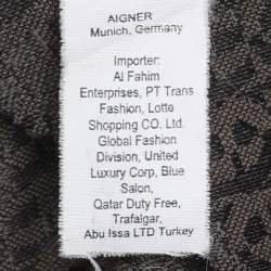 Pre Owned Aigner Brown Leather Satchel