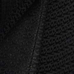 Pre Owned Aigner Black Leather Middle Zip Tote