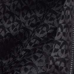 Pre Owned Aigner Black Leather Flap Continental Wallet