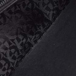 Pre Owned Aigner Black Leather Flap Continental Wallet