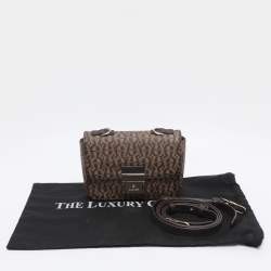 Pre Owned Aigner Beige/Brown Coated Canvas Crossbody Bag