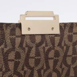 Pre Owned Aigner Beige/Brown Coated Canvas Crossbody Bag