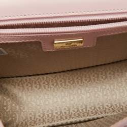 Pre Owned Aigner Light Pink Leather Luisa Shoulder Bag