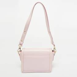 Pre Owned Aigner Light Pink Leather Luisa Shoulder Bag