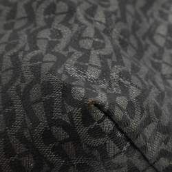 Pre Owned Aigner Black/Grey Signature Coated Canvas Shopper Tote