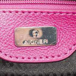 مملوكة مسبقًا حقيبة يد توتس أيغنر فوشيا نايلون بسحاب علوي