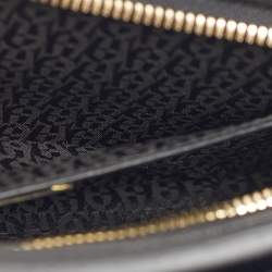 مملوكة مسبقًا حقيبة كتف صغيرة أيغنر جلد سوداء