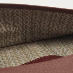 Pre Owned محفظة أيغنر جلد كافالو نوت وبطاقة بنفسجي بورغندي