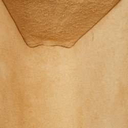 مملوكة مسبقًا حقيبة كلتش سلسلة أيغنر تيسورا جلد أسود ومعدن مفتوح