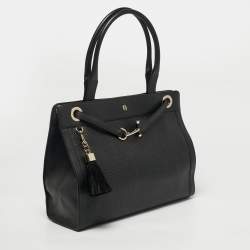 مم�لوكة مسبقًا Aigner Cavallina Black Leather Tote