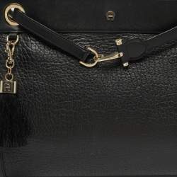 مملوكة مسبقًا Aigner Cavallina Black Leather Tote