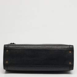 مملوكة مسبقًا Aigner Cavallina Black Leather Tote