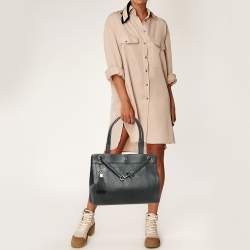 مملوكة مسبقًا Aigner Cavallina Black Leather Tote