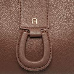 Pre Owned Aigner Selena Brown Leather Hobo