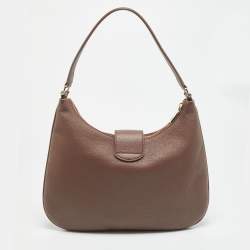 Pre Owned Aigner Selena Brown Leather Hobo