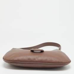 Pre Owned Aigner Selena Brown Leather Hobo