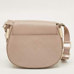 مملوكة مسبقًا Aigner Vittoria Old Rose Embossed Leather Shoulder Bag