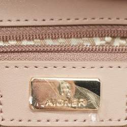 مملوكة مس بقًا Aigner Vittoria Old Rose Embossed Leather Shoulder Bag