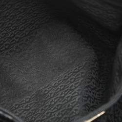 مملوكة مسبقًا Aigner Black Croc Embossed Leather Hobo