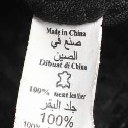 Pre Owned Aigner Black Leather Satchel