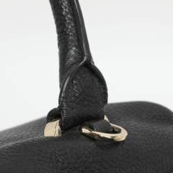 Pre Owned Aigner Black Leather Satchel