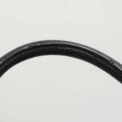 Pre Owned Aigner Black Leather Satchel