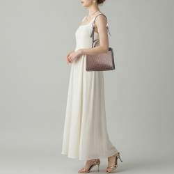 Pre Owned Aigner Carol Brown/Black Signature Coated Canvas Top Handle Bag