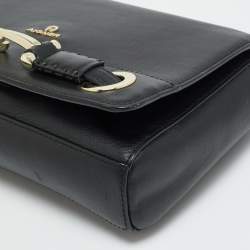 مملوكة مسبقًا حقيبة كتف أيغنر جلد قلاب أسود