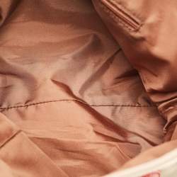 مملوكة مسبقًا Aigner I Love A Beige/Brown Nylon Zip Satchel