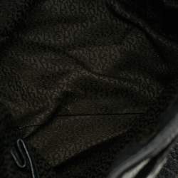 Pre Owned Aigner Cavallina Black Grained Leather Hobo
