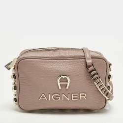 مملوكة مسبقًا Aigner BombeA Old Rose Leather Camera Bag