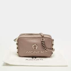 مملوكة مسبقًا Aigner BombeA Old Rose Leather Camera Bag