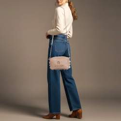 مملوكة مسبقًا Aigner BombeA Old Rose Leather Camera Bag