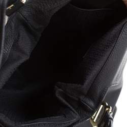 Pre Owned Aigner Black Leather Large Arya Hobo 