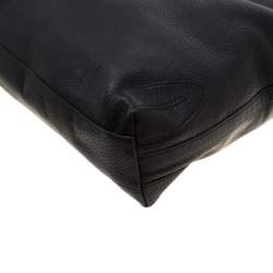 Pre Owned Aigner Black Leather Large Arya Hobo 