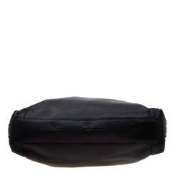 Pre Owned Aigner Black Leather Large Arya Hobo 