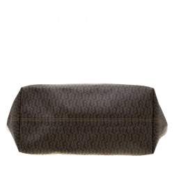 Pre Owned Aigner Beige/Brown Signature Coated Canvas Shopper Tote