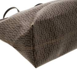 Pre Owned Aigner Beige/Brown Signature Coated Canvas Shopper Tote
