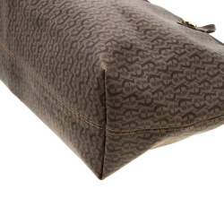 Pre Owned Aigner Beige/Brown Signature Coated Canvas Shopper Tote
