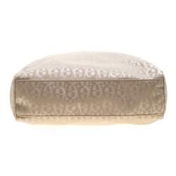 Aigner Beige/Black Signature Fabric Tote