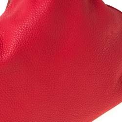 Pre Owned Aigner Pink Leather Top Zip Hobo