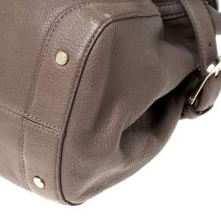 Aigner Light Brown Leather Top Handle Bag