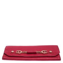 Aigner Red Leather Continental Wallet
