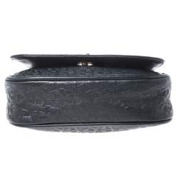 Pre Owned Aigner Black Leather Chain Crossbody Bag