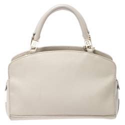 Pre Owned Aigner Beige Leather Small Satchel